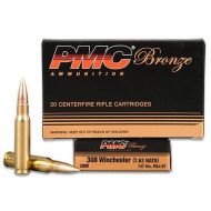 PMC Bronze .308 Winchester Ammunition 147 Grain FMJ 2780 fps 20 Rounds per Box